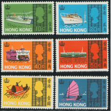 CN0120 Hong Kong 1968 Seacraft set of 6 fine UM.
